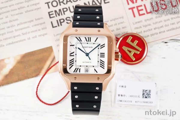 CARTIER カルティエ サントス Ｎ品コピー腕時計 39.8*47.5MM ローズゴールド 自動巻きムーブメント