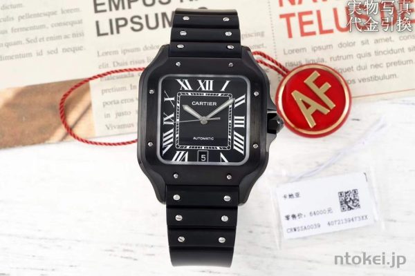 CARTIER カルティエ サントス Ｎ品コピー腕時計 39.8*47.5MM ブラック 自動巻きムーブメント