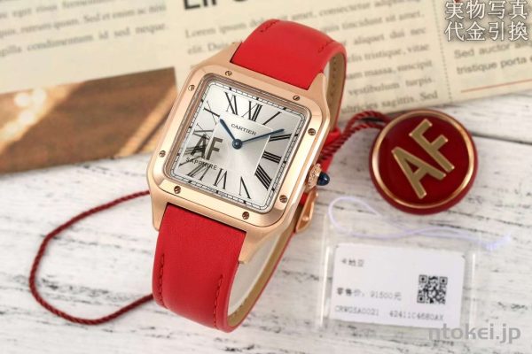 CARTIER カルティエ サントス Ｎ品コピー腕時計 31.4X43.5MM ローズゴールド クオーツムーブメント