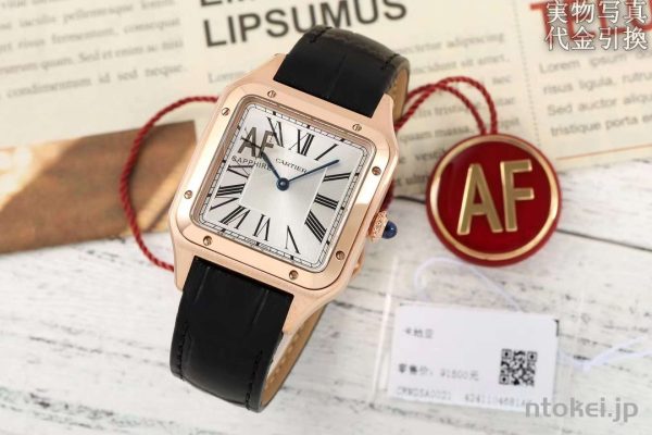 CARTIER カルティエ サントス Ｎ品コピー腕時計 31.4X43.5MM ローズゴールド クオーツムーブメント