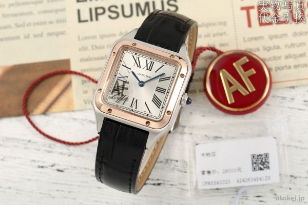 CARTIER カルティエ サントス Ｎ品コピー腕時計 31.4X43.5MM ブラック コンビゴールド クオーツムーブメント
