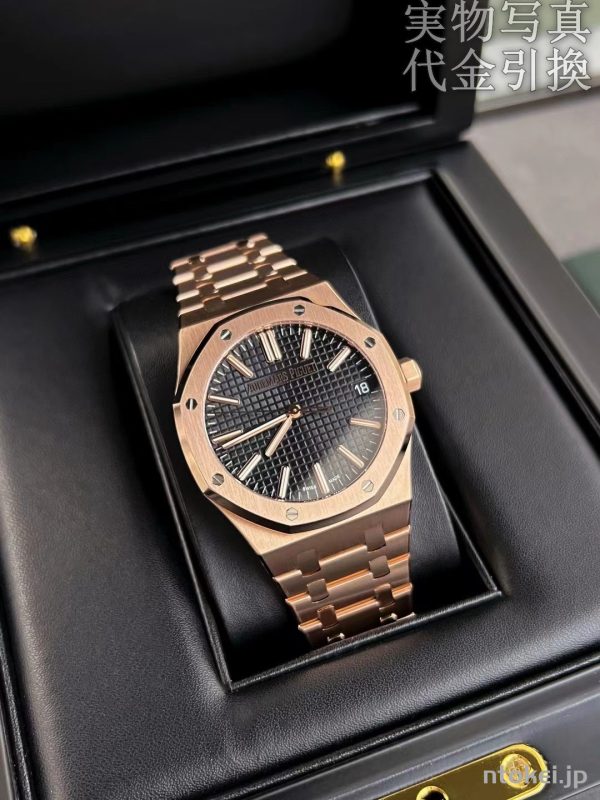 AUDEMARS PIGUET オーデマピゲ ロイヤルオーク 15510 Ｎ品 コピー腕時計 自動巻き ブラック ローズゴールド
